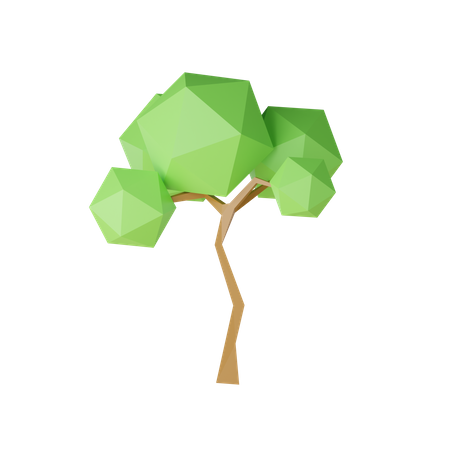 Arbre Low Poly  3D Icon