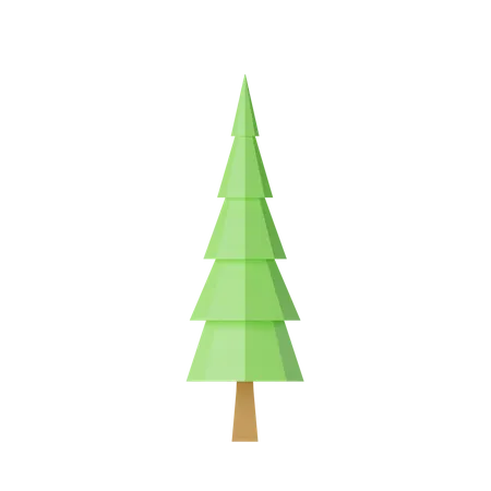 Arbre Low Poly  3D Icon