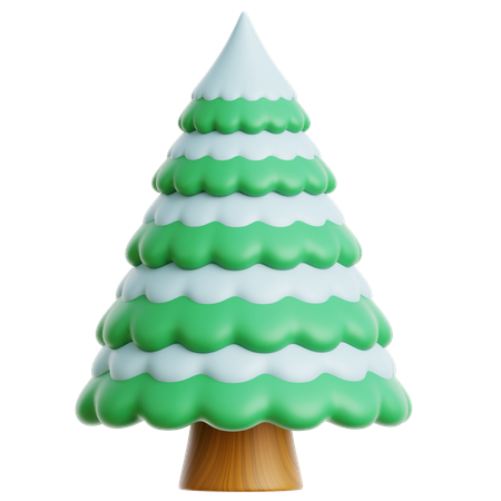 Arbre enneigé  3D Icon