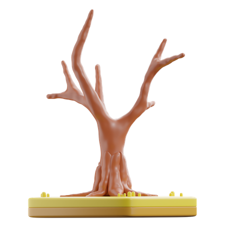 Arbre sec  3D Icon