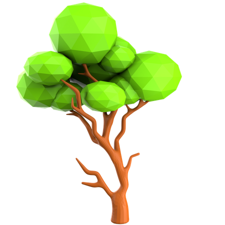 Arbre touffu  3D Icon