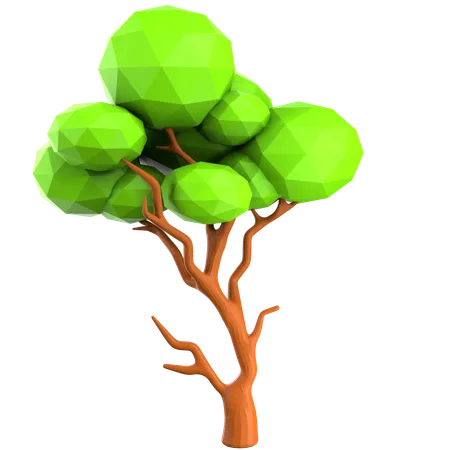 Arbre touffu  3D Icon