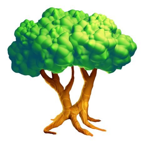 Arbre vert  3D Icon