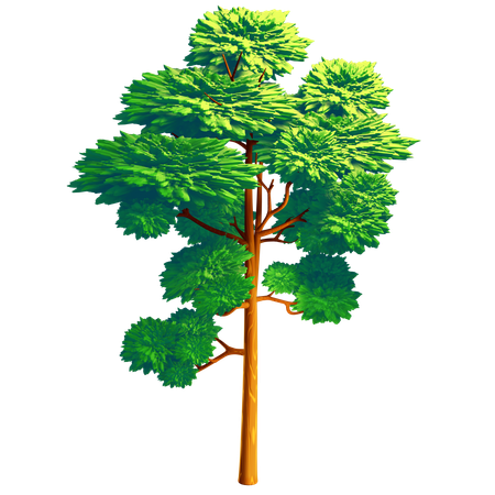 Arbre vert  3D Icon