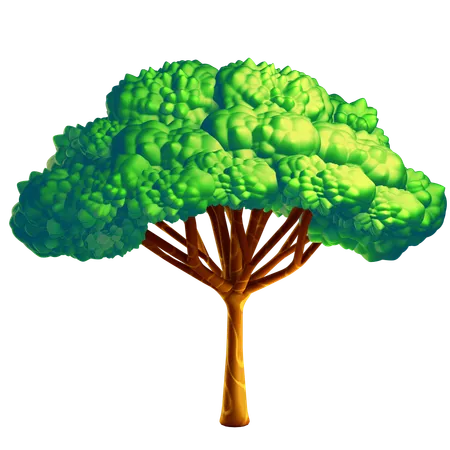 Arbre vert  3D Icon