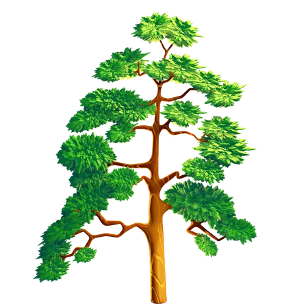 Arbre vert  3D Icon