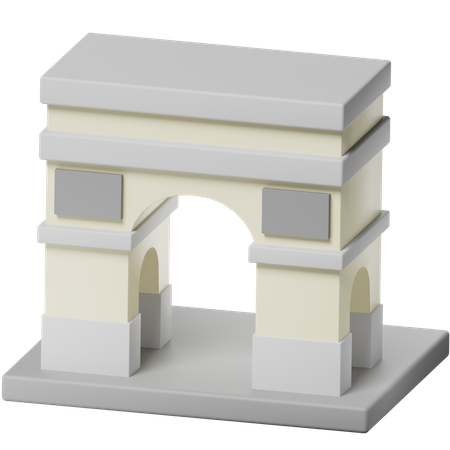 Arc de Triomphe 3D Icon