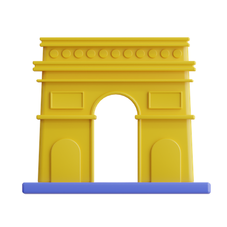 Arc De Triomphe  3D Icon
