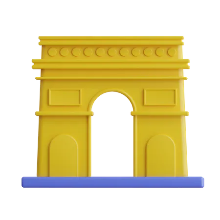 Arc De Triomphe  3D Icon