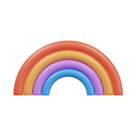 Arc-en-ciel  3D Icon