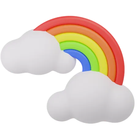 Arc-en-ciel  3D Icon