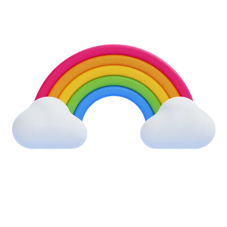 Arc-en-ciel  3D Icon