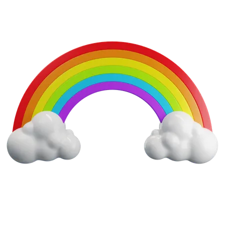 Arc-en-ciel  3D Icon