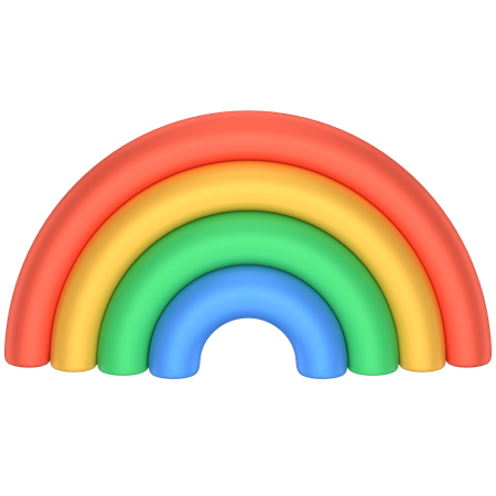 Arc-en-ciel  3D Icon