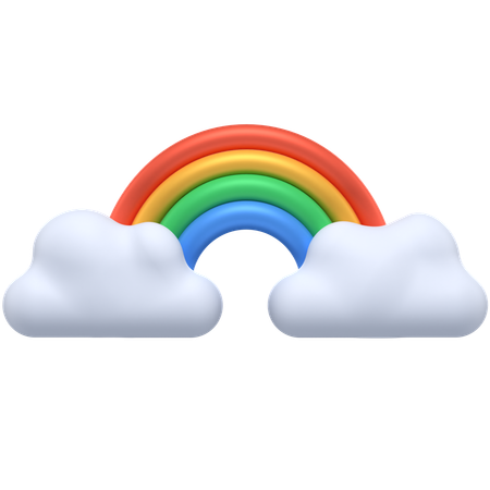 Arc-en-ciel  3D Icon