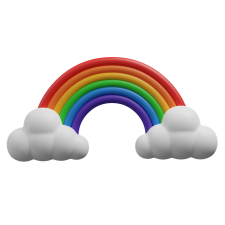 Arc-en-ciel  3D Icon