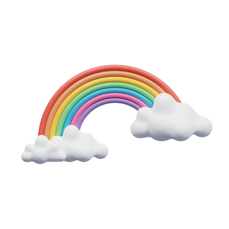 Arc-en-ciel  3D Icon