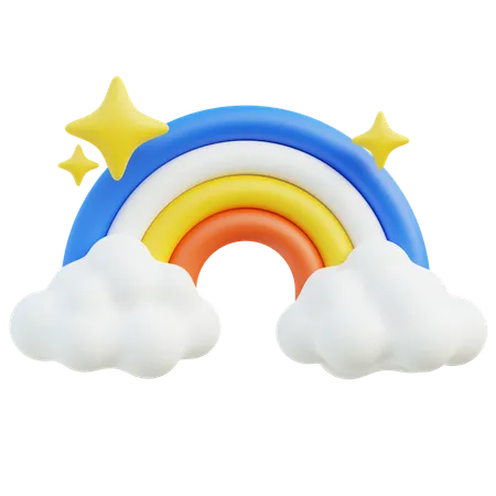 Arc-en-ciel  3D Icon