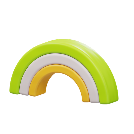 Arc-en-ciel  3D Icon