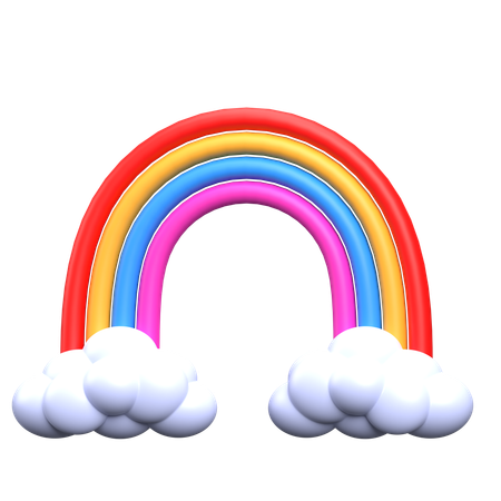 Arc-en-ciel  3D Icon