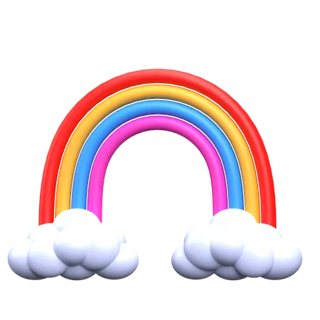 Arc-en-ciel  3D Icon