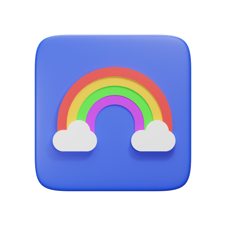 Arc-en-ciel  3D Icon