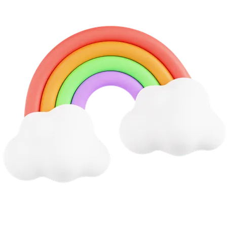 Arc-en-ciel  3D Icon