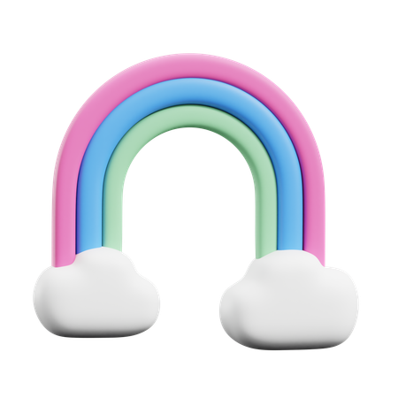 Arc-en-ciel  3D Icon