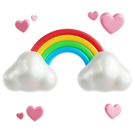 Arc-en-ciel  3D Icon