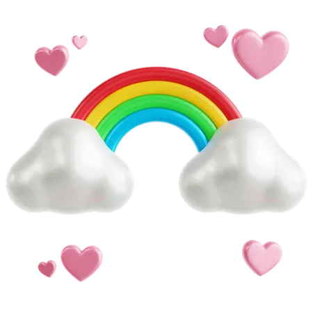 Arc-en-ciel  3D Icon