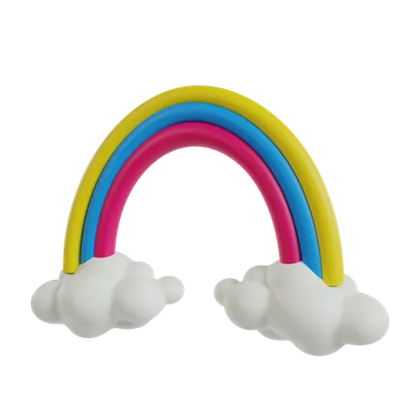 Arc-en-ciel  3D Icon