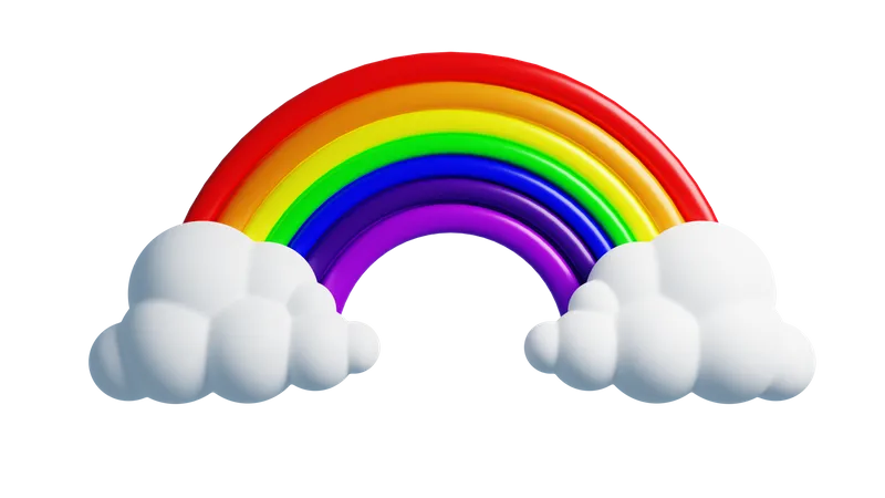 Arc-en-ciel  3D Icon