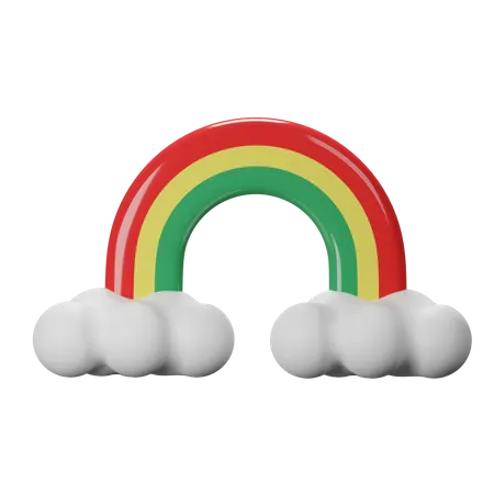 Arc-en-ciel  3D Icon