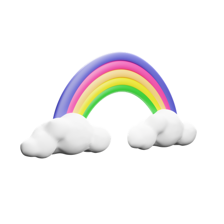 Arc-en-ciel  3D Icon