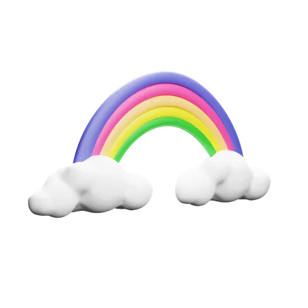 Arc-en-ciel  3D Icon