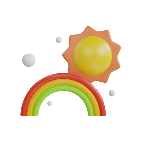 Arc-en-ciel  3D Icon