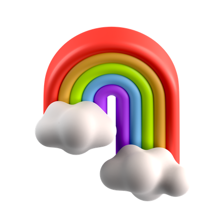 Arc-en-ciel  3D Icon