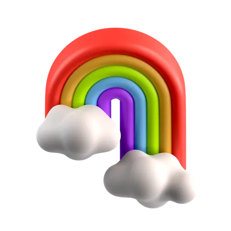 Arc-en-ciel  3D Icon