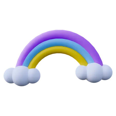 Arc-en-ciel  3D Icon