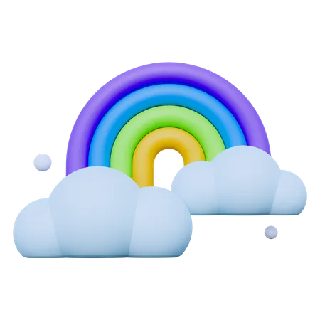 Arc-en-ciel  3D Icon