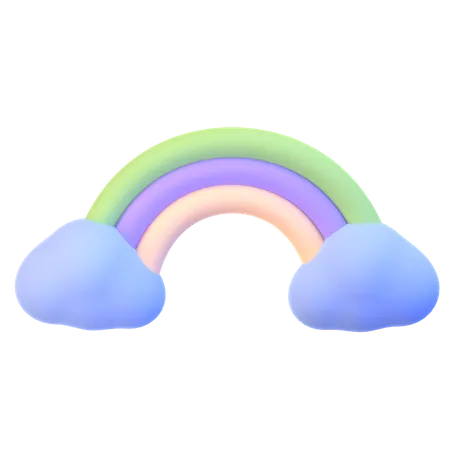 Arc-en-ciel  3D Icon