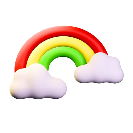 Météo arc-en-ciel  3D Icon