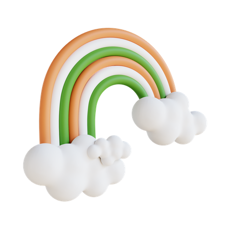 Nuage arc-en-ciel  3D Icon