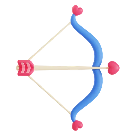 Arc et flèche d'amour  3D Icon