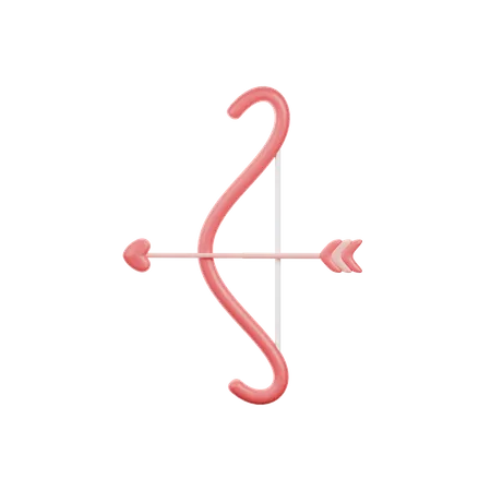 Arc et flèche d'amour  3D Icon