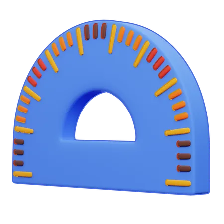 Règle d'arc  3D Icon