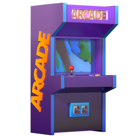 Arcade-Maschine  3D Illustration