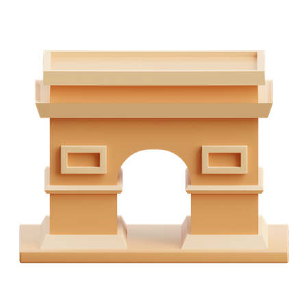 Arch Of Triumph  3D Icon