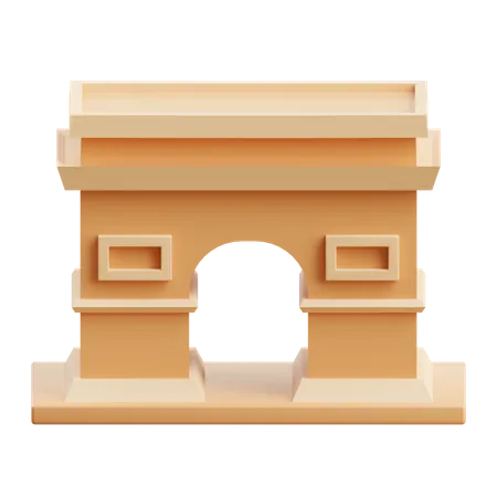 Arch Of Triumph  3D Icon
