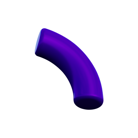 Arched Cylinder  3D Illustration